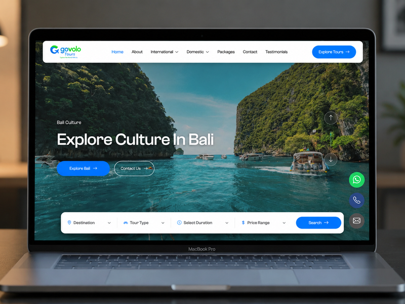 Case Study: GovoloTours.com — Custom Travel & Tour Booking Platform