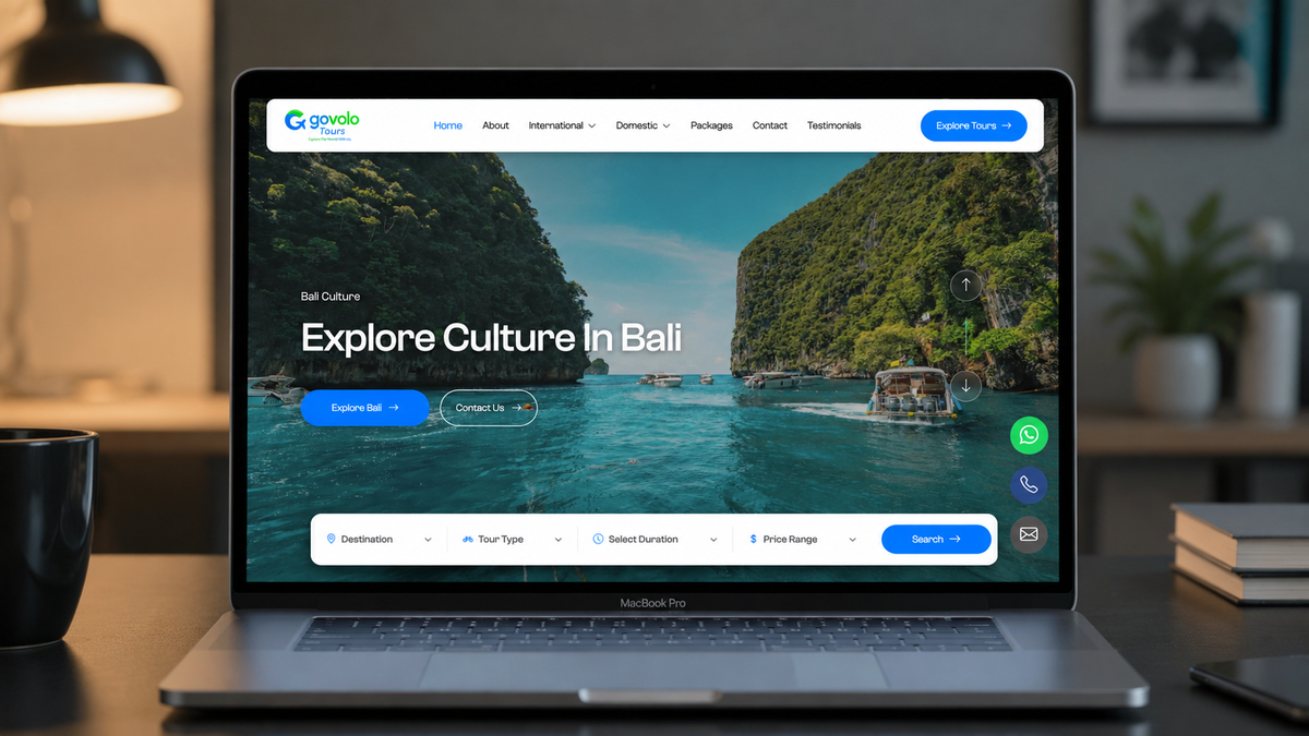Case Study: GovoloTours.com — Custom Travel & Tour Booking Platform