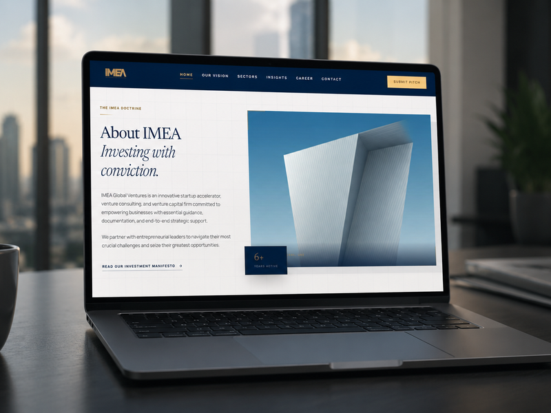 Case Study: IMEA — Premium Venture Capital Corporate Website